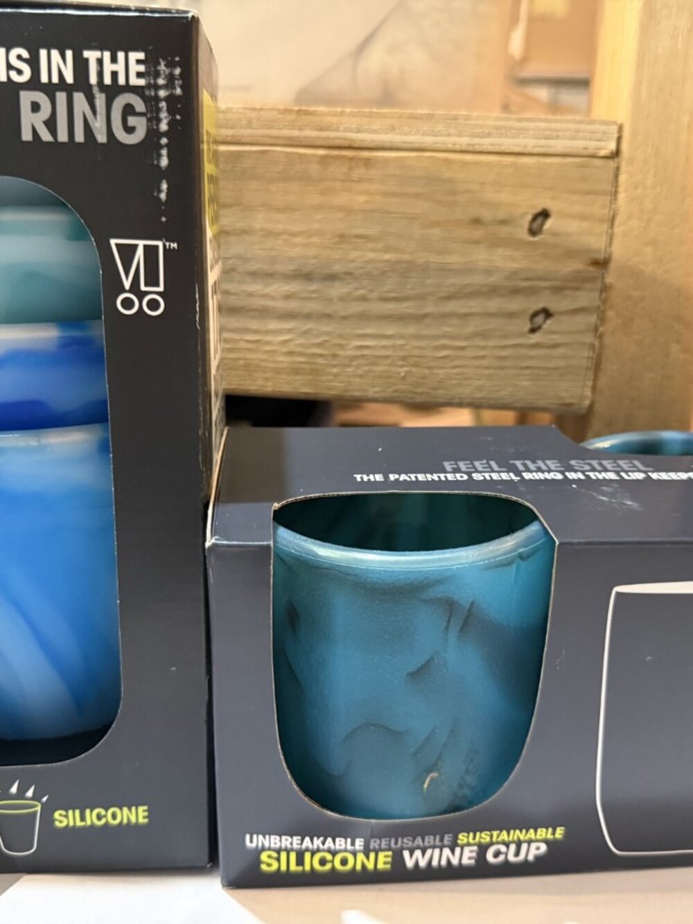 goSili Reusable Silicone Ocean Cups and Wine Tumblers Bundle